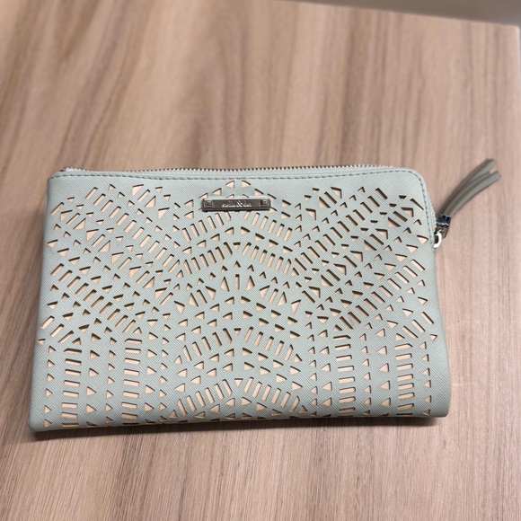 Stella & Dot Handbags - Stella and Dot Elegant Eyelet Cutout Faux Leather Double Clutch